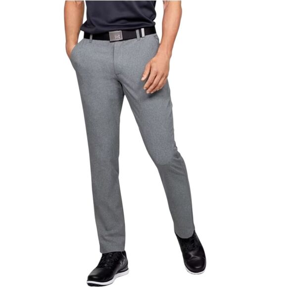 Under Armour Men's Vented Golf Pants Straight 1347389 Gray Wicking 34/32 - Picture 1 of 8